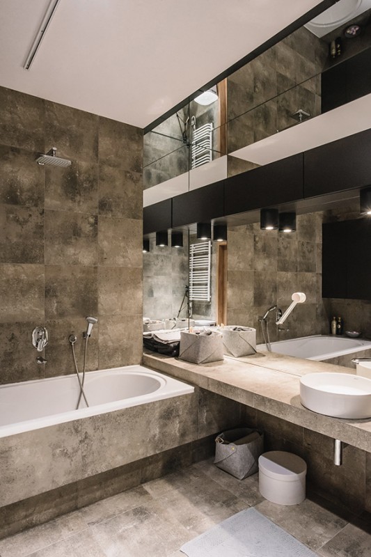 Интерьер двухэтажной квартиры для молодой семьи с ребенком