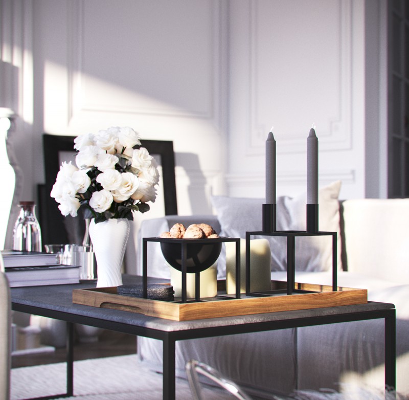 Интерьер гостиной в парижской квартире Интерьер гостиной в парижской квартире