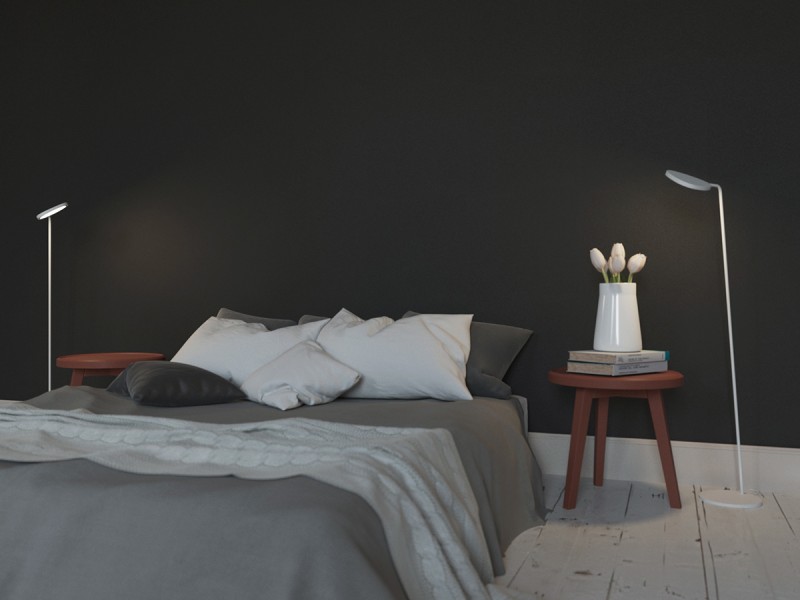 Интерьер просторной светлой квартиры с яркими акцентами