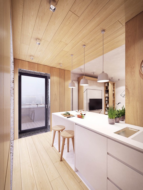 Комфортабельная современная квартира с красочными акцентами