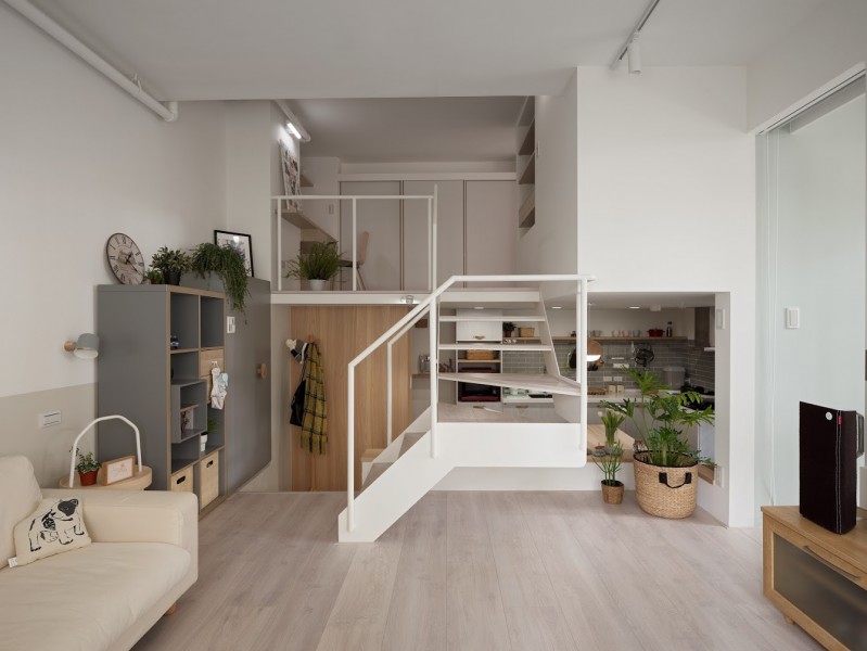 Многоуровневый лофт в Тайбэе