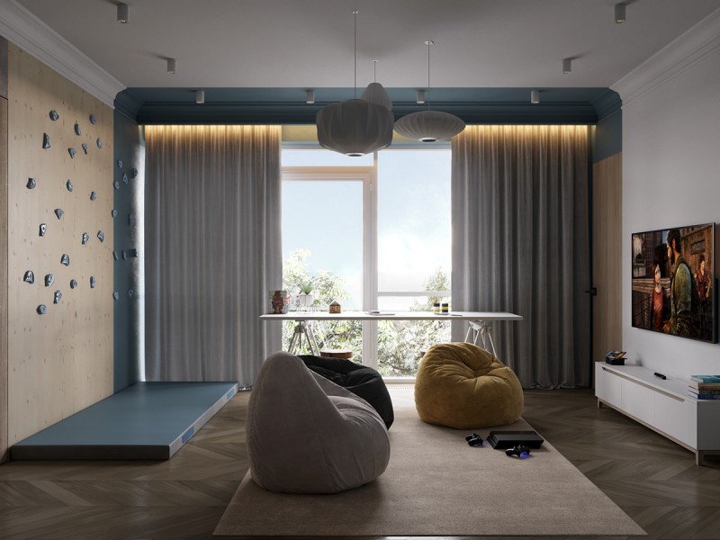 Натуральные материалы и уютная атмосфера в дизайне загородного дома