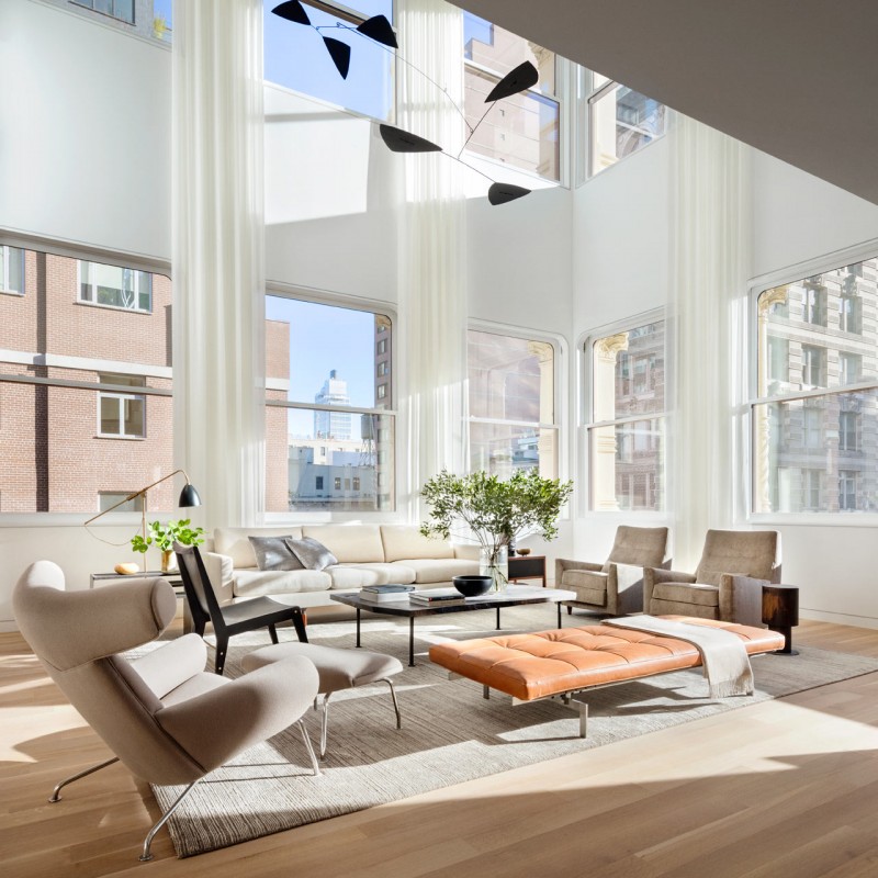 Минималистичный пентхаус в Нью-Йорке