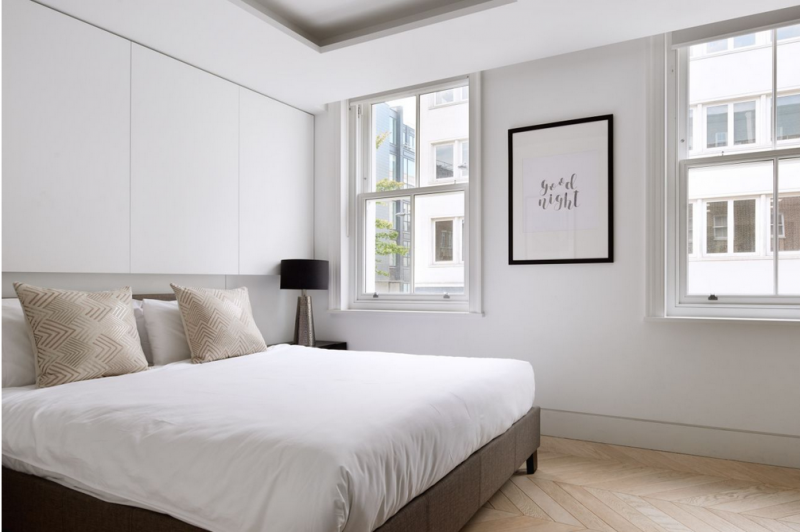 Монохромный интерьер квартиры в Лондоне Монохромный интерьер квартиры в Лондоне