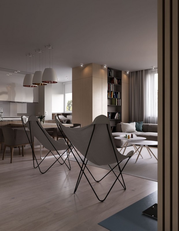 Интерьер квартиры в бежевых тонах Интерьер квартиры в бежевых тонах