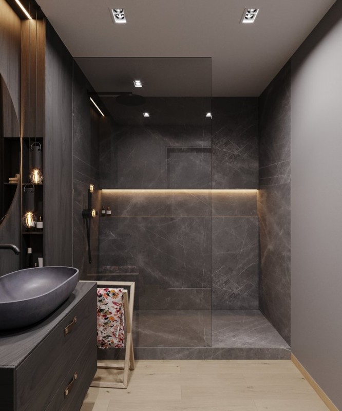 Яркие краски в интерьере просторной квартиры