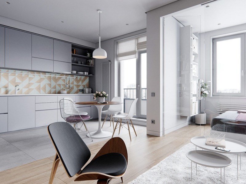 Светлые компактные апартаменты