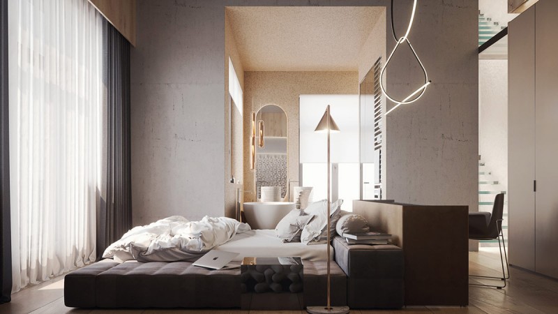 Четырехуровневая квартира, расположенная в небоскребе в центре Киева Четырехуровневая квартира, расположенная в небоскребе в центре Киева