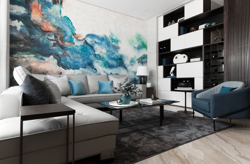 Контрастный интерьер Контрастный интерьер