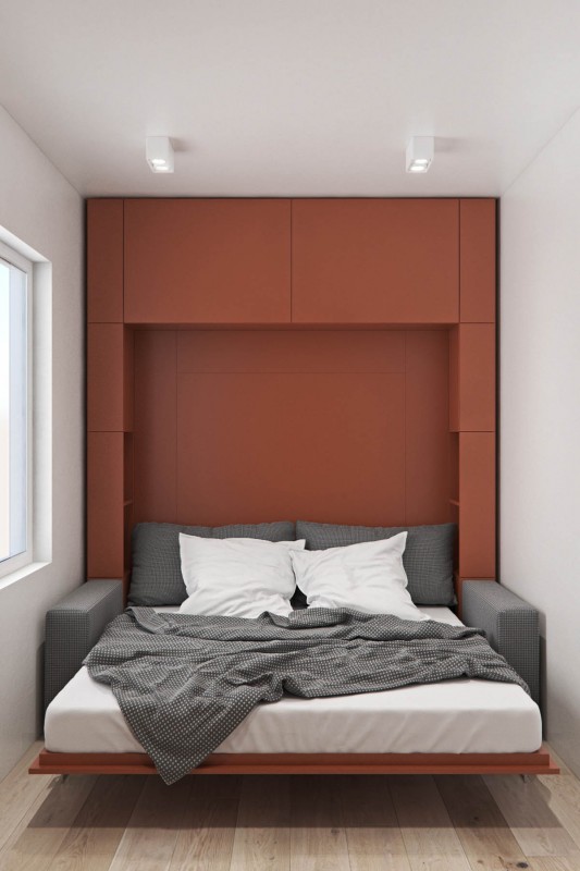 Сочетание белого, серого и кремово-бежевого цветов в интерьере двухуровневой квартиры Сочетание белого, серого и кремово-бежевого цветов в интерьере двухуровневой квартиры