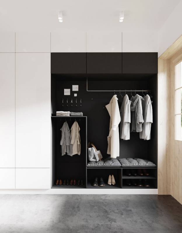 Умеренно аскетичное пространство для молодой семьи с двумя детьми Умеренно аскетичное пространство для молодой семьи с двумя детьми