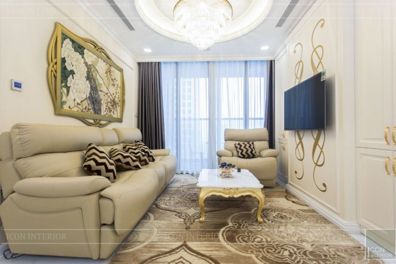 Дизайн интерьера квартиры в Хошимине в неоклассическом стиле