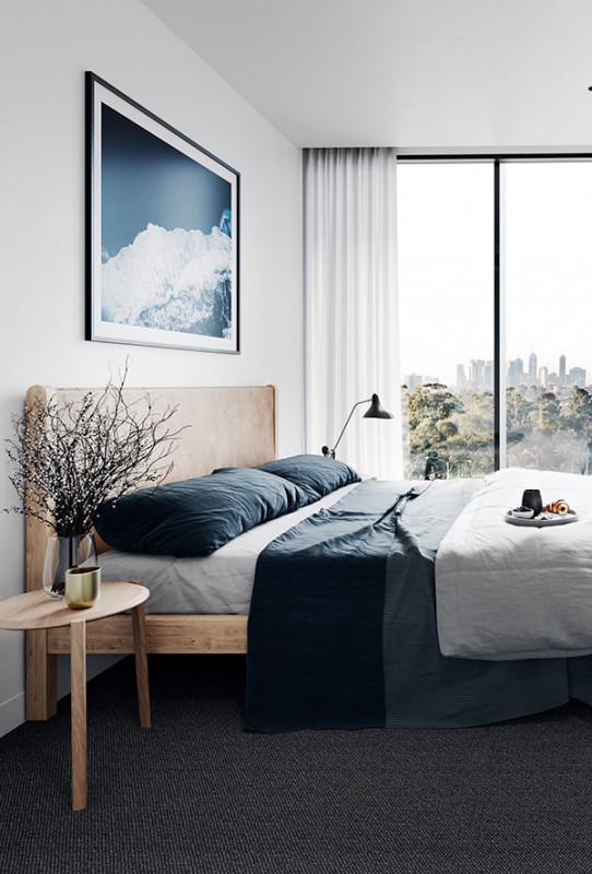 Интерьер квартиры в отреставрированном старинном здании в Мельбурне