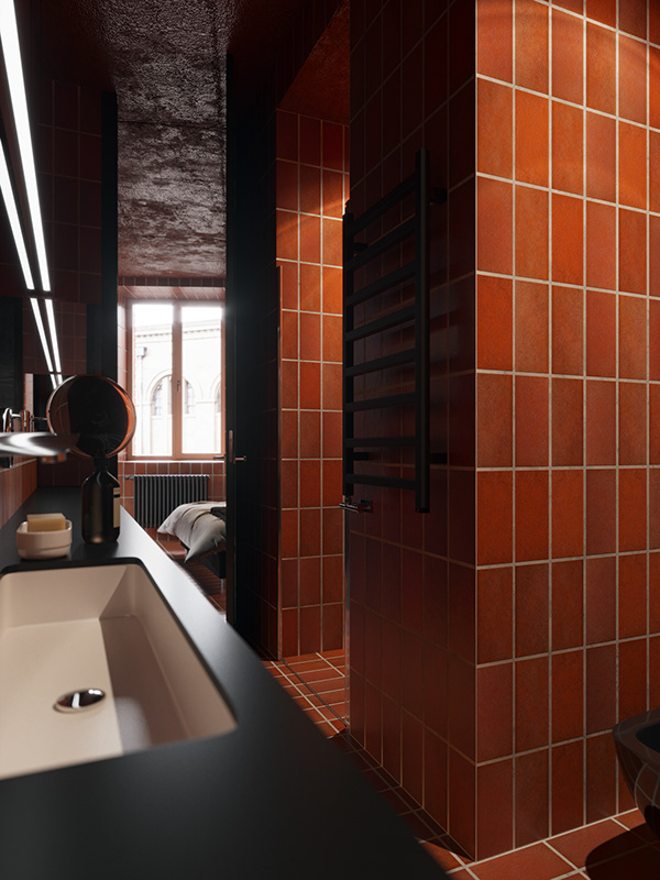 Акцентная стена в интерьере литовской квартиры