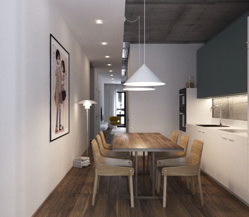 Декоративный бетон в интерьере квартиры