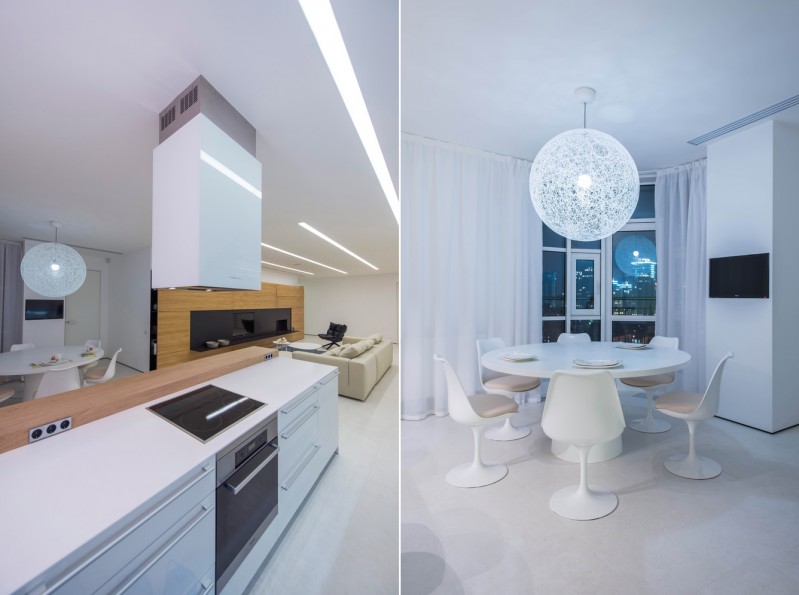 Минималистичный дизайн интерьера с акцентом на модульность и функциональность