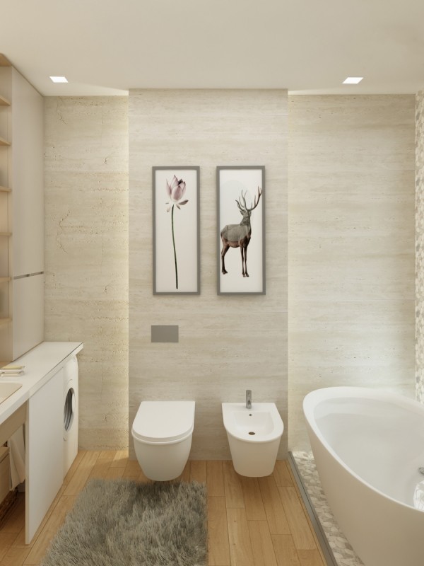 Проект квартиры в светлых тонах