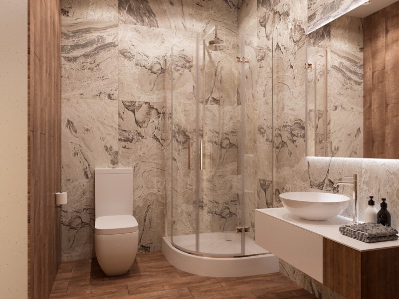 Просторная квартира для молодой девушки, оформленная в нежных тонах