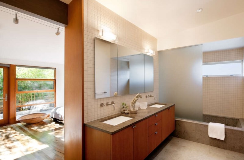 Простые формы и ощущение японского спокойствия в дизайне дома в Белвью, Вашингтон Простые формы и ощущение японского спокойствия в дизайне дома в Белвью, Вашингтон