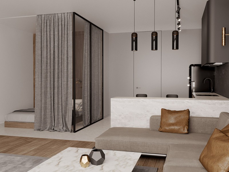 Оформление квартиры в коричневых тонах