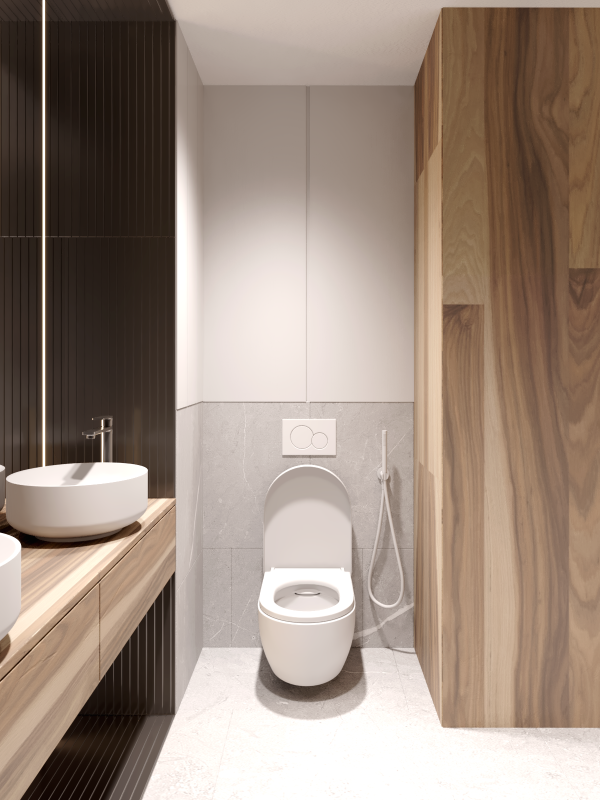 Проект квартиры, оформленной  в пастельных тонах