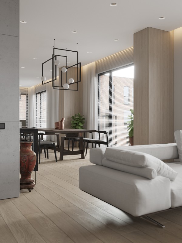 Просторная квартира в стиле "минимализм"