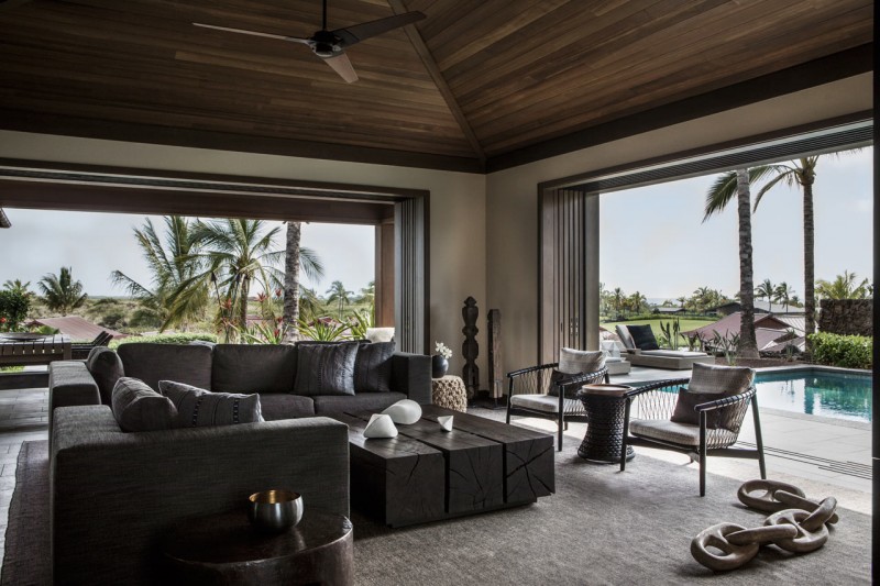 Теплая, уютная атмосфера в резиденции на Гавайях