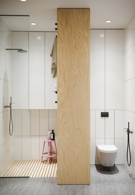 Яркая красочная квартира для пары с детьми