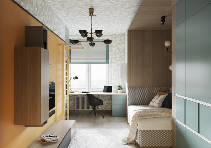 Квартира, оформленная в приглушенных тонах