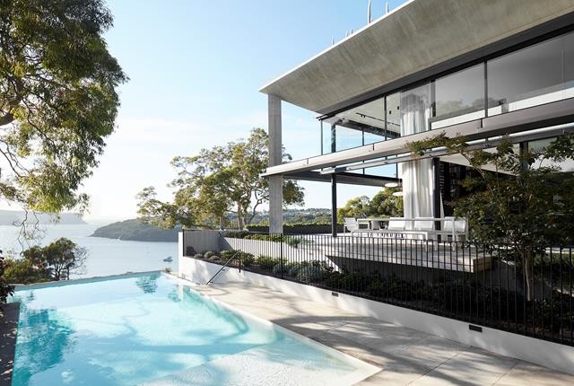 Современный дом с видом на гавань в Сиднее