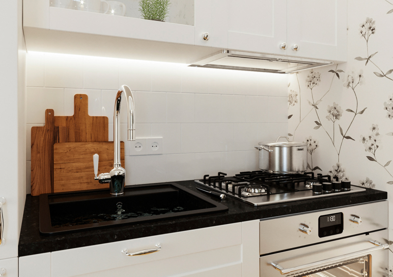 Интерьер небольшого двухэтажного дома