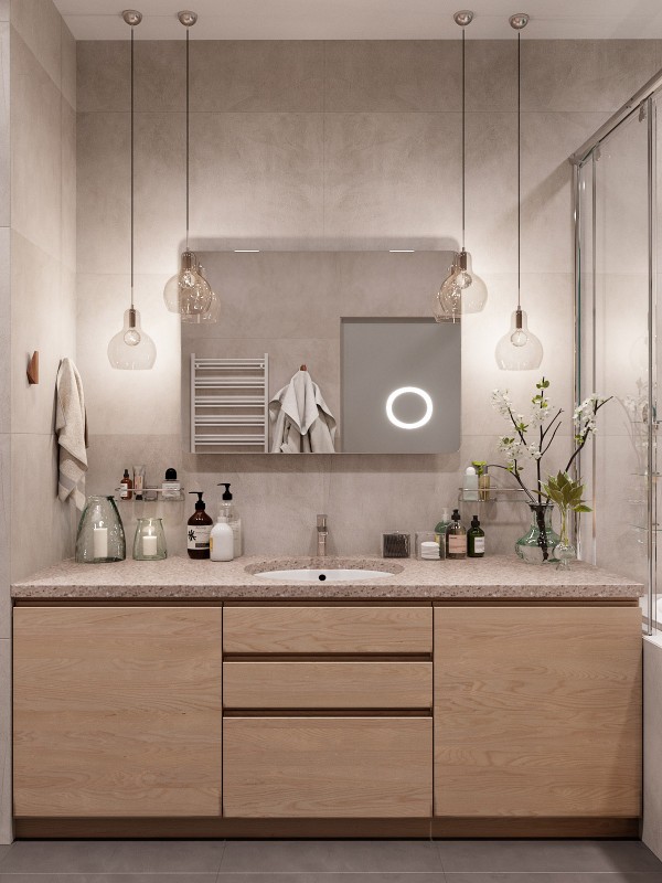 Интерьер в скандинавском стиле, наполненный живой зеленью Интерьер в скандинавском стиле, наполненный живой зеленью