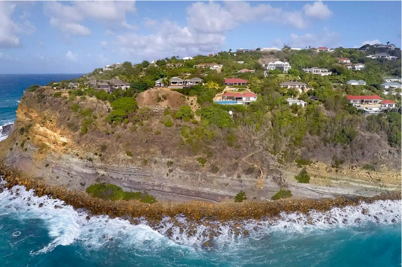 Классический карибский шик в интерьере виллы в Сен-Бартелеми, Франция