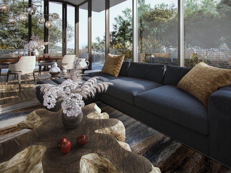 Проект уютной гостиной