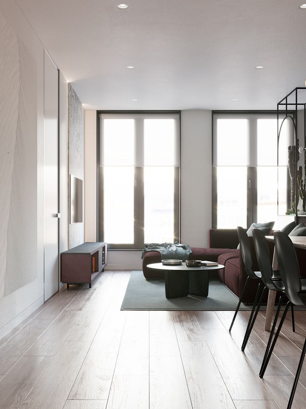 Богатый и благородный цвет "марсала" в современном интерьере