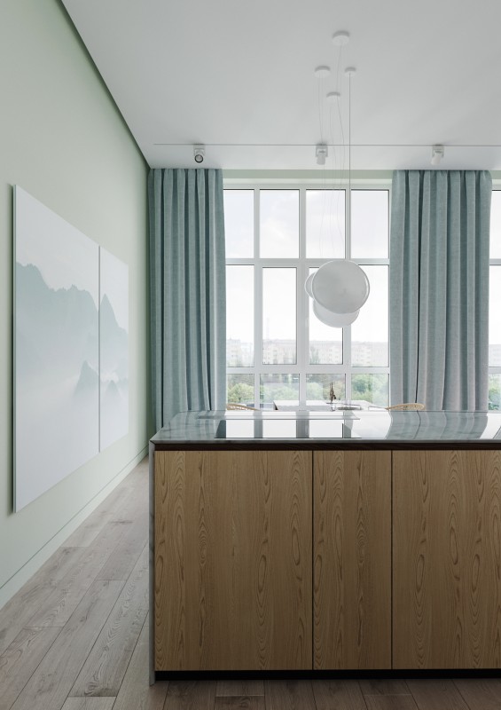 Квартира, оформленная в пастельных тонах