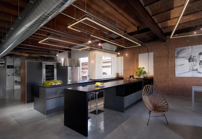 Светлая квартира в индустриальном стиле Светлая квартира в индустриальном стиле