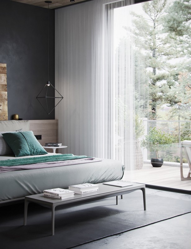 Темный декор с красочными акцентами