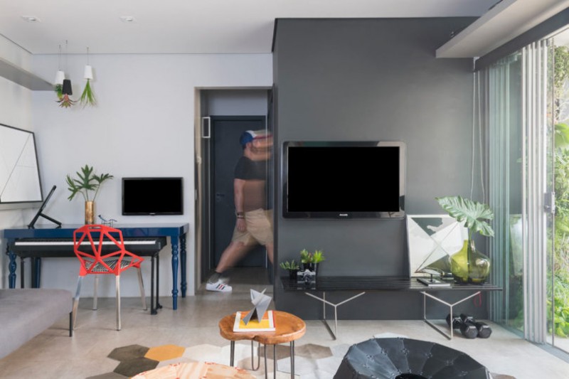 Функциональный интерьер квартиры площадью 60 м2 в Сан-Паулу, Бразилия Функциональный интерьер квартиры площадью 60 м2 в Сан-Паулу, Бразилия