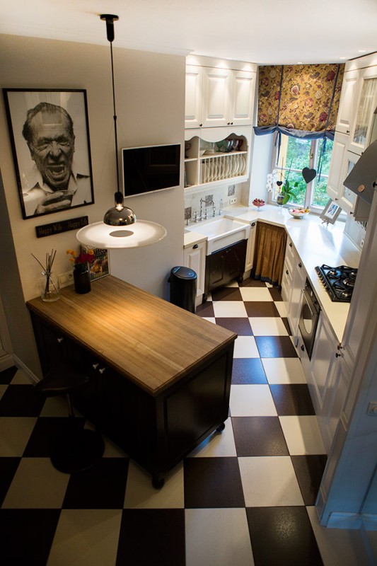 Интерьер богемной квартиры для семейной пары с детьми