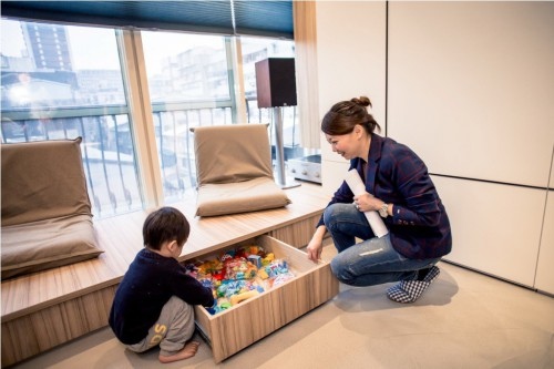 Многофункциональный интерьер апартаментов в Тайбэе