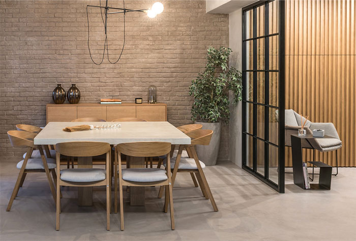 Современная индустриальная динамика в интерьере греческого дома