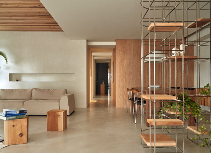 Спокойная и эстетически нежная обстановка квартиры в Тайчжуне, Китай