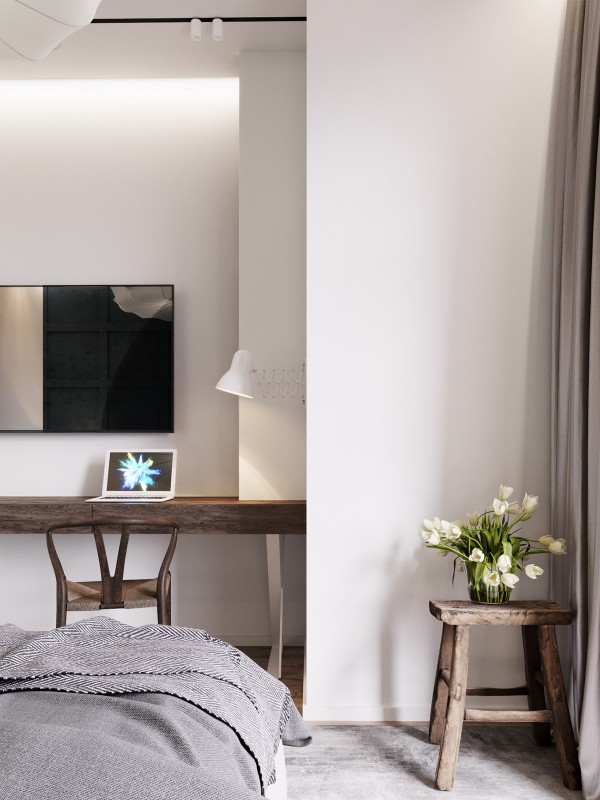 Стильная квартира в черно-белых тонах