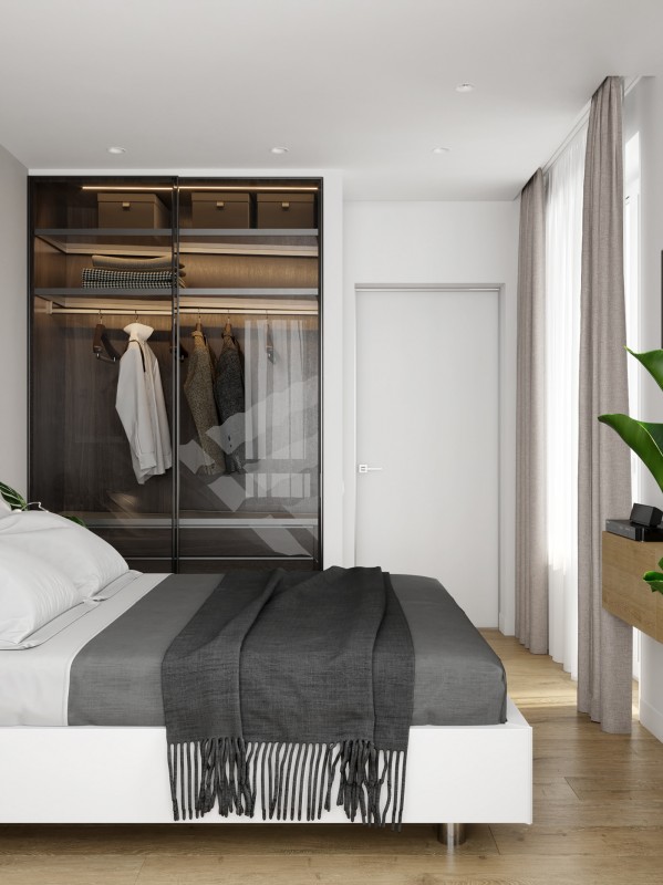 Апартаменты, оформленные в светлых тонах