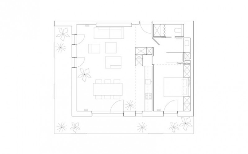Квартира с открытой планировкой в Катовице, Польша