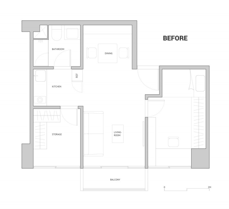 Небольшой функциональный лофт в Тайбэе