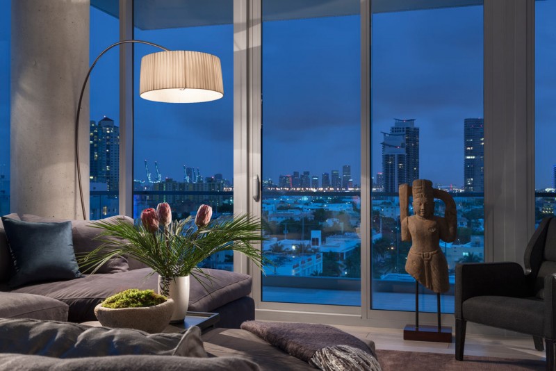 Пентхаус с потрясающим видом на берегу океана в Майами-Бич, Флорида Пентхаус с потрясающим видом на берегу океана в Майами-Бич, Флорида