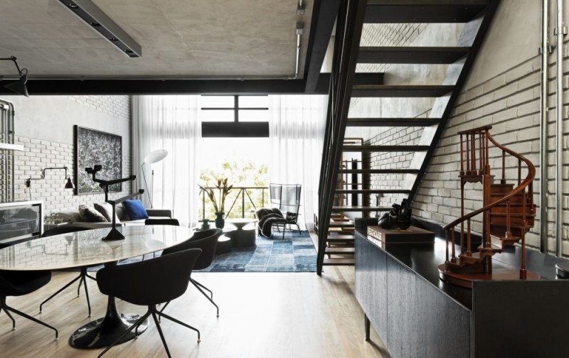 Теплая и гостеприимная атмосфера лофта