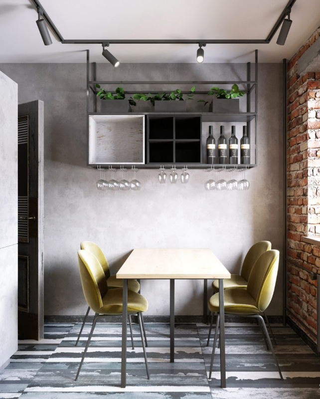 Интерьер квартиры в индустриальном стиле Интерьер квартиры в индустриальном стиле